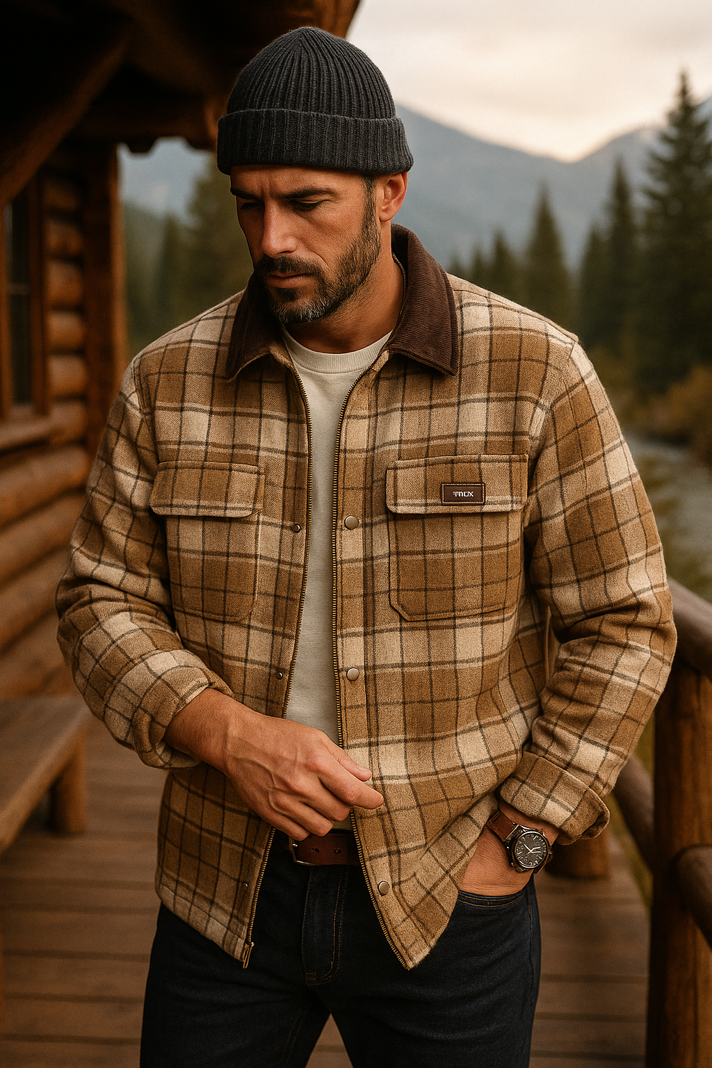 Checked Flannel Overshirt