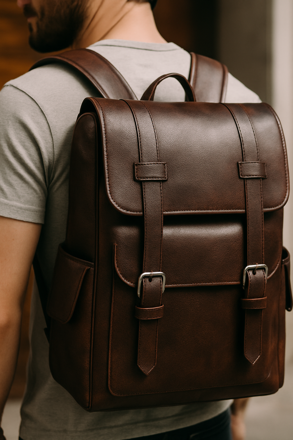 Leather Backpack